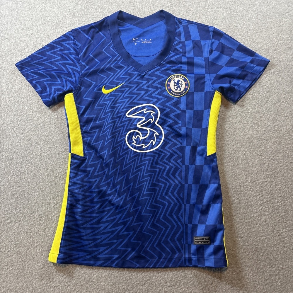 Chelsea FC Jersey Youth Sz M Blue Premier League Soccer Nike Dri-FIT Bree #7